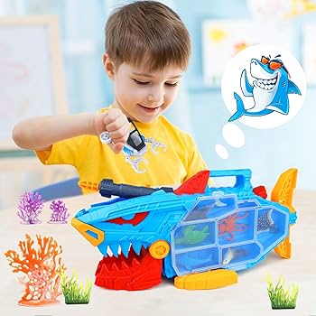 玩具、ホビーグッズ Amazon.co.jp: CORPER TOYS サメ 潜水艦 海の探検 動物